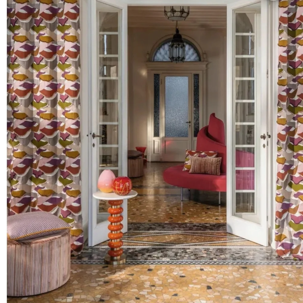 PAINT THE SKY Luxury embroidery fabric for curtains by the meter from Carlucci